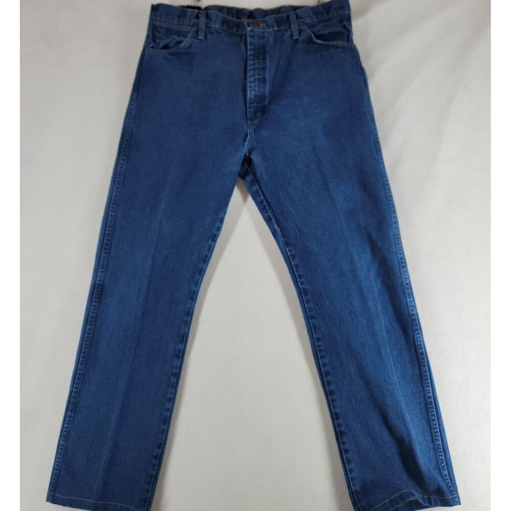 Wrangler 13MWZ Cowboy Cut Original Fit‎ Jeans Men’s 38x34 (Measures 38x31) Blue